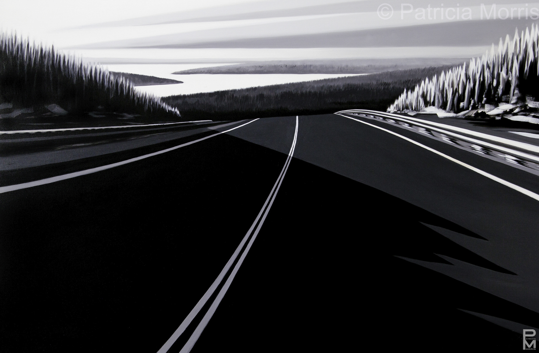 Trans Canada Drive painting: Heading North, Quebec