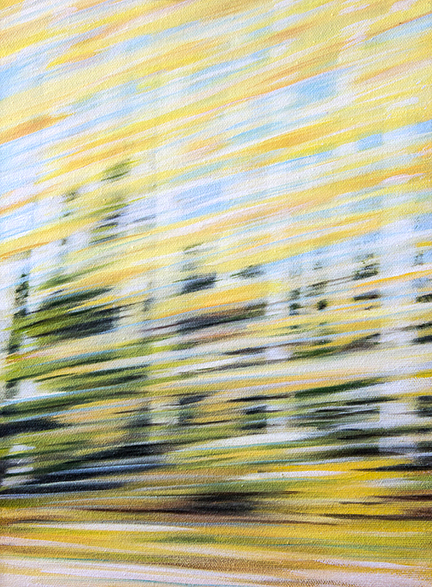 Painting | Autumn Drive I, Northwest Territories | oil on canvas | 12x9