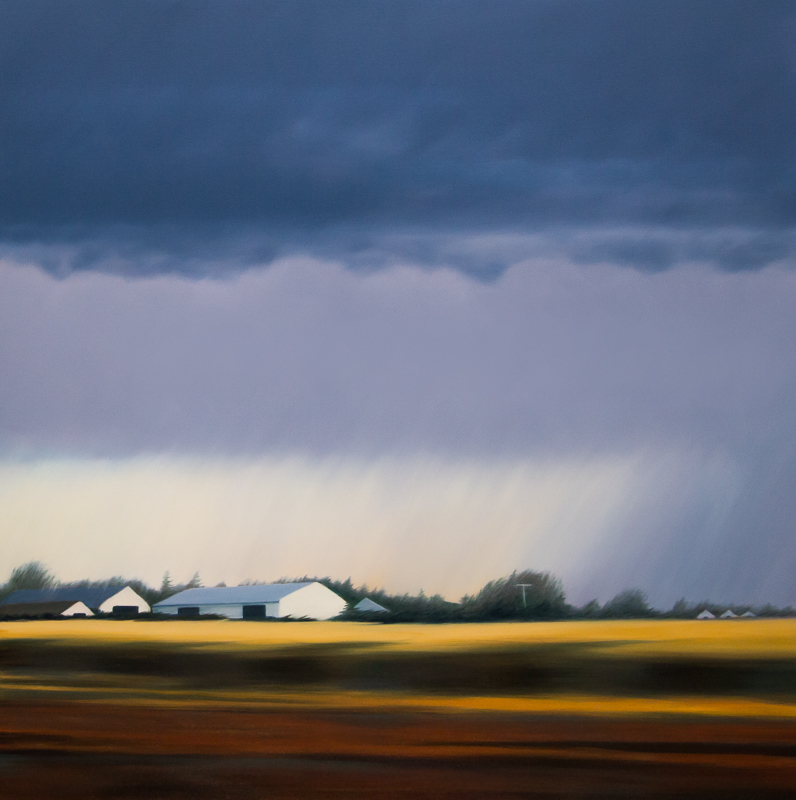 Two Trees, NB, 20x30 inches, oil painting, Patricia Morris